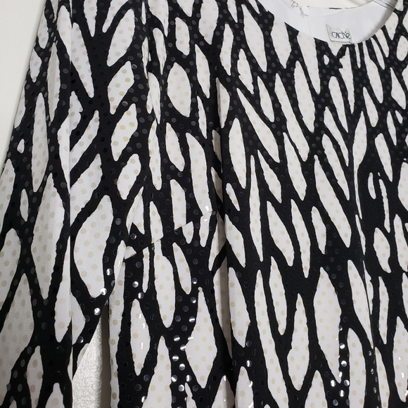 NEW Cache Sequin Animal Print Dress Evening Elegant Celeb Style Luxury Date - Picture 4 of 14